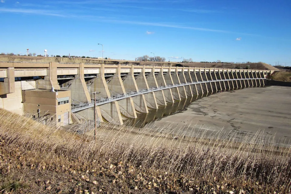 Garrison Dam in North Dakota.